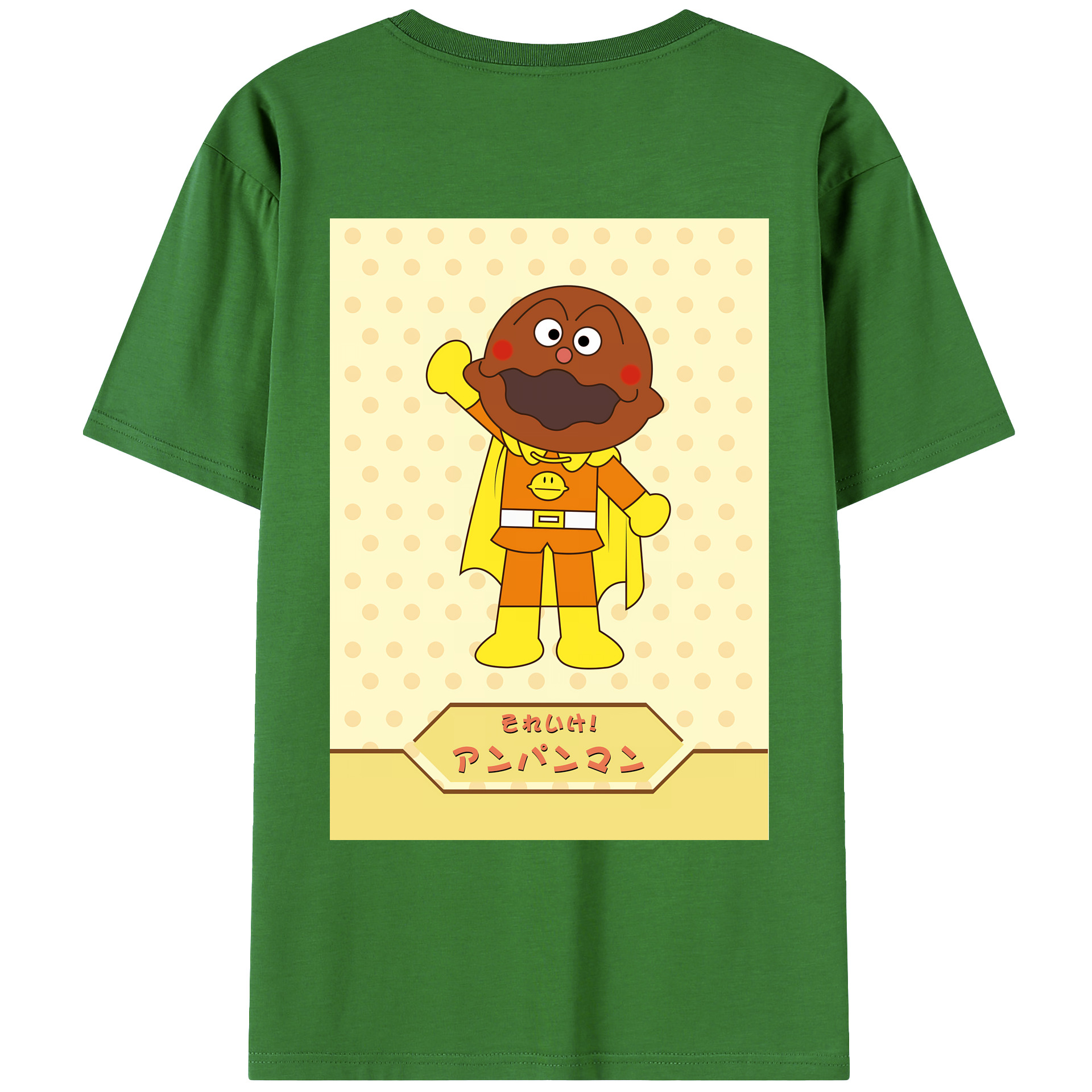 （画像用） アンパンマン Anpanman レディース半袖Tシャツ(バックプリント)